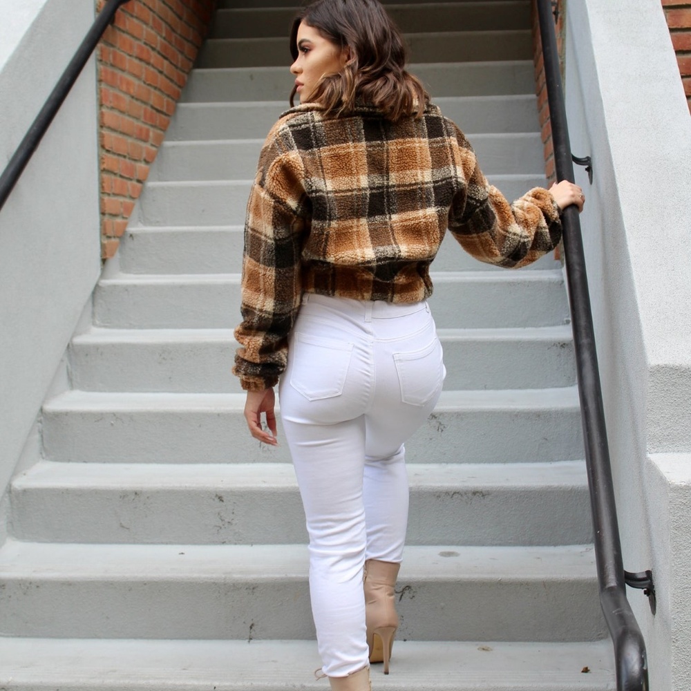 Plaid Teddy Jacket